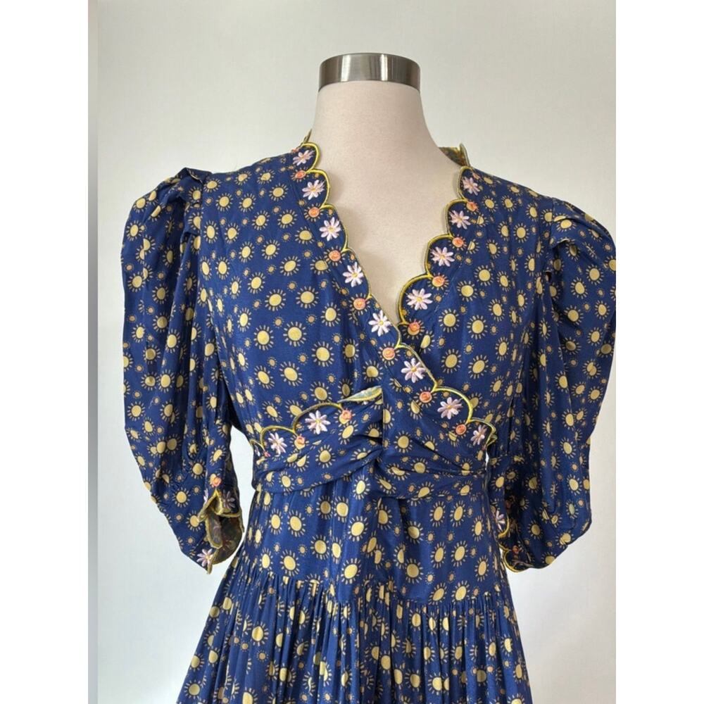 Celia B by Anthropologie Andromeda Dress in Blue Size Large - Picture 5 of 9